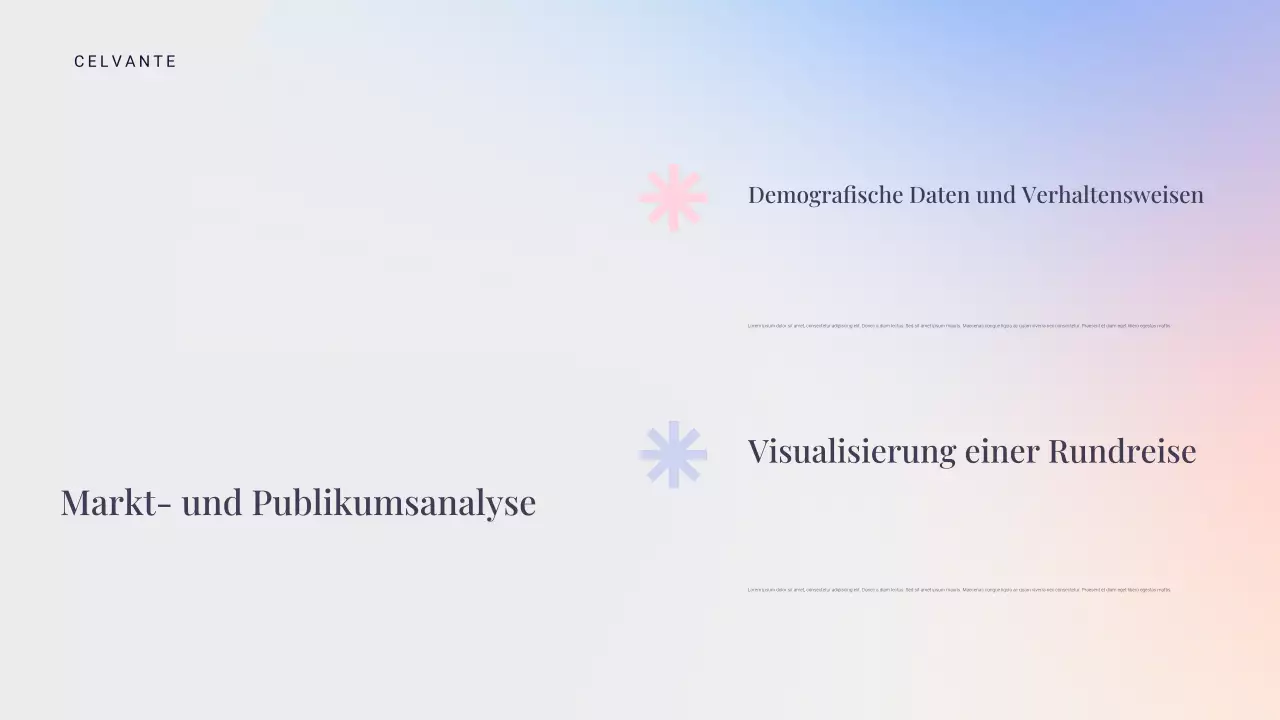 blaue moderne Marketingpräsentation