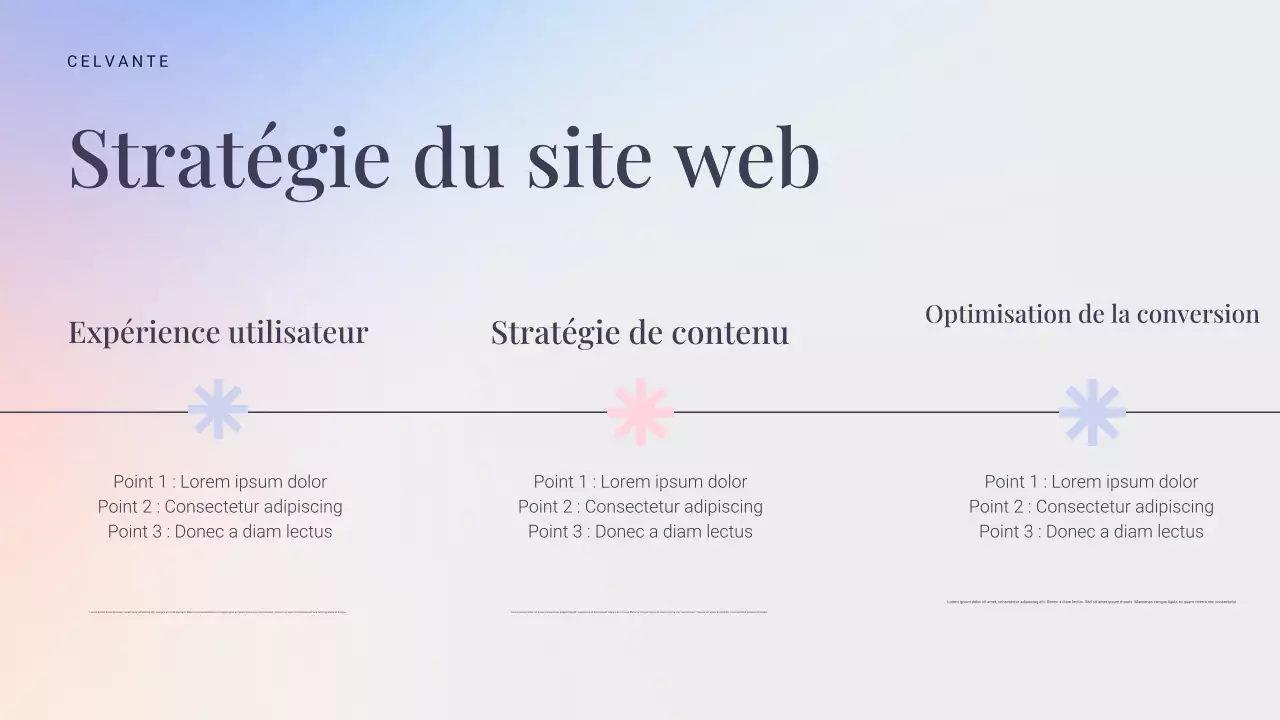 présentation marketing moderne bleue