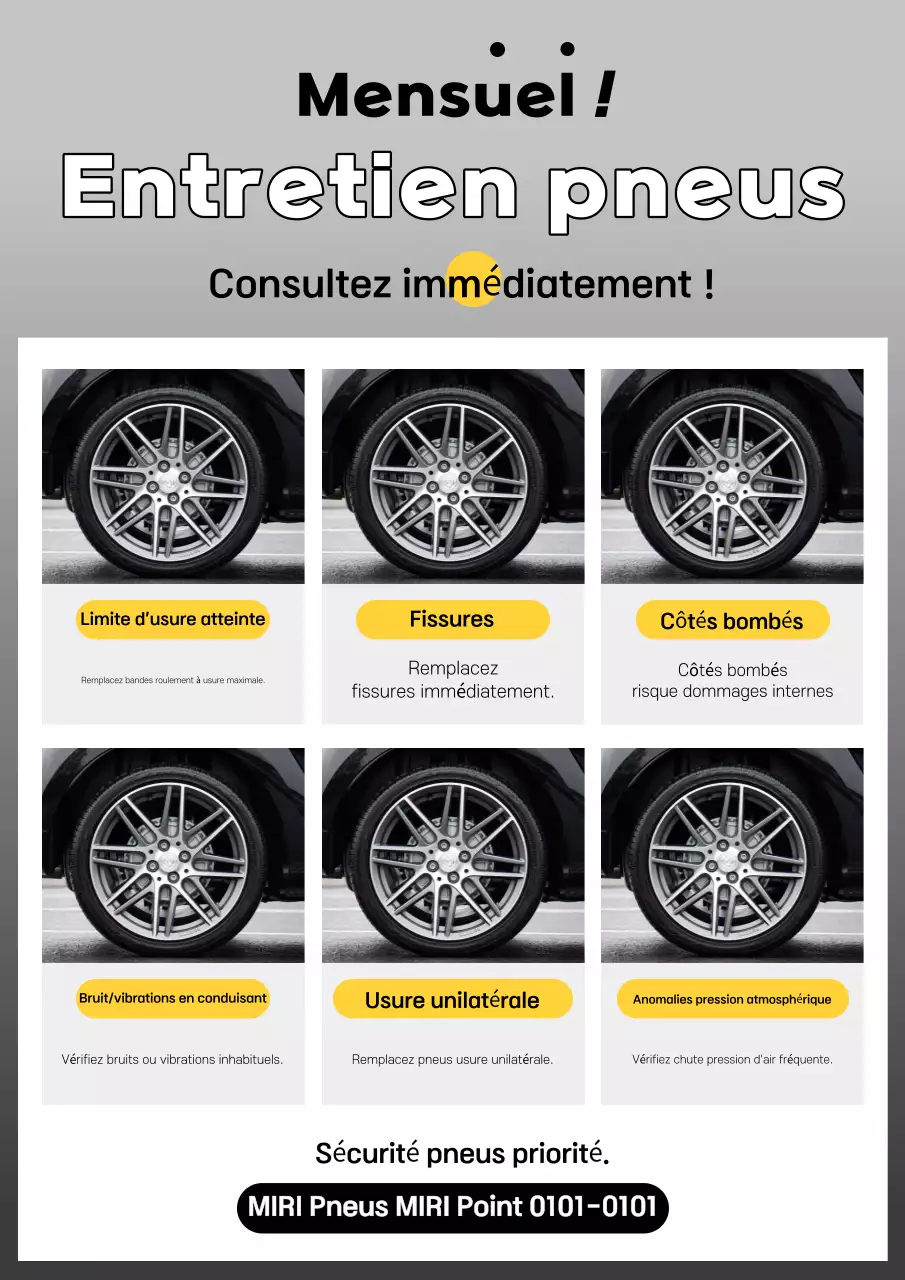 Campagne de sécurité automobile propre et grise