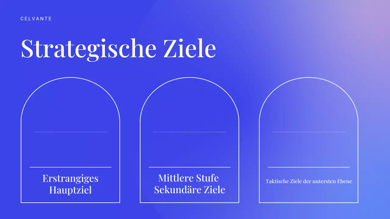 blaue moderne Marketingpräsentation