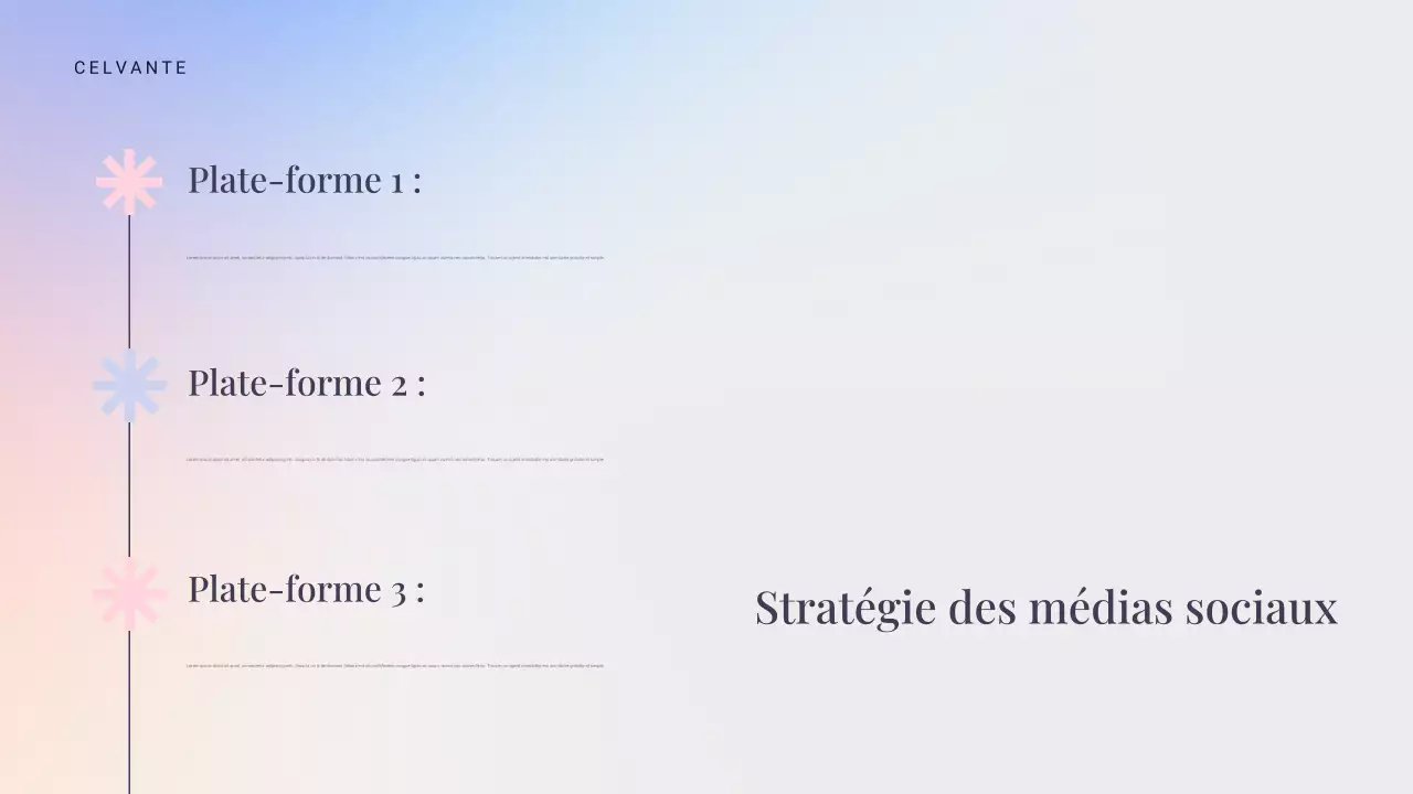 présentation marketing moderne bleue