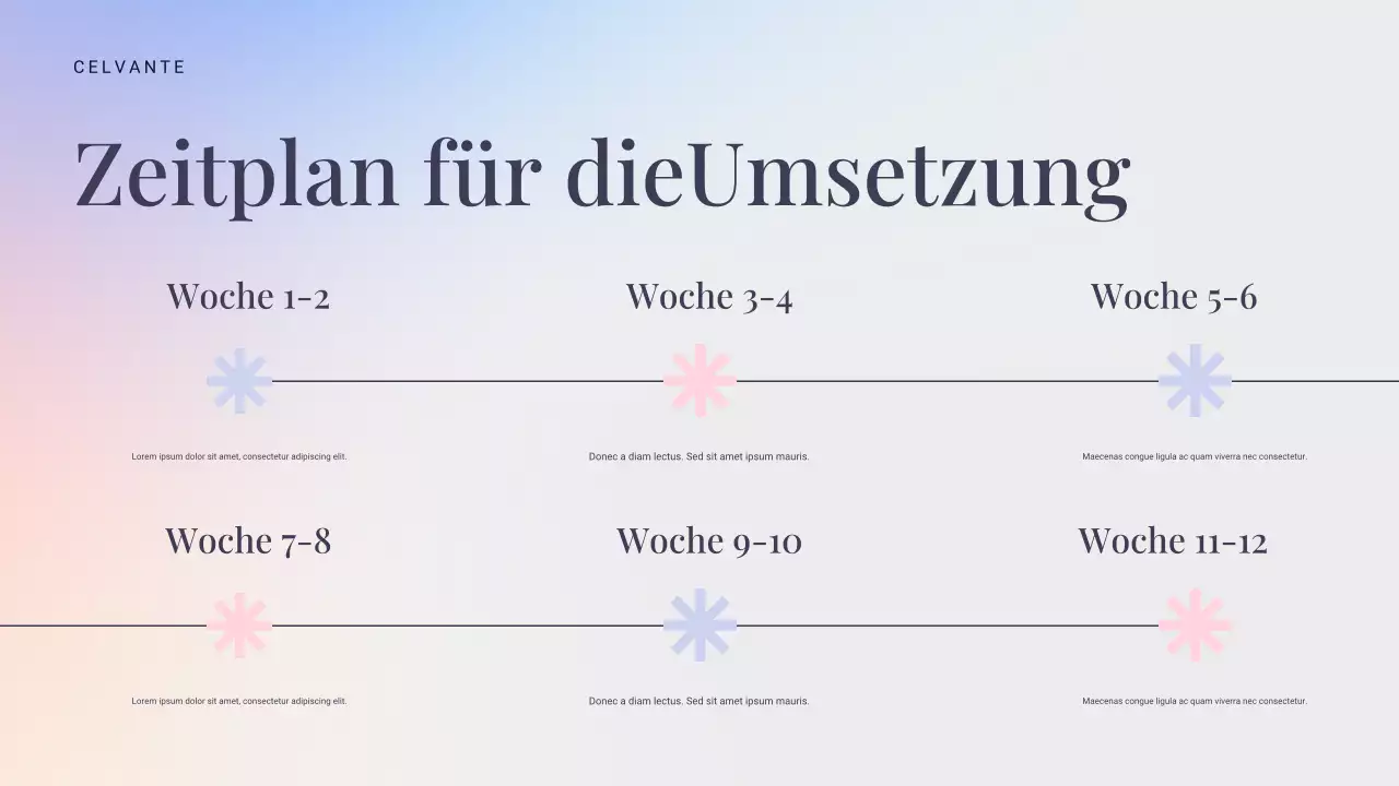 blaue moderne Marketingpräsentation