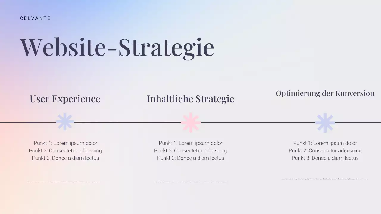 blaue moderne Marketingpräsentation