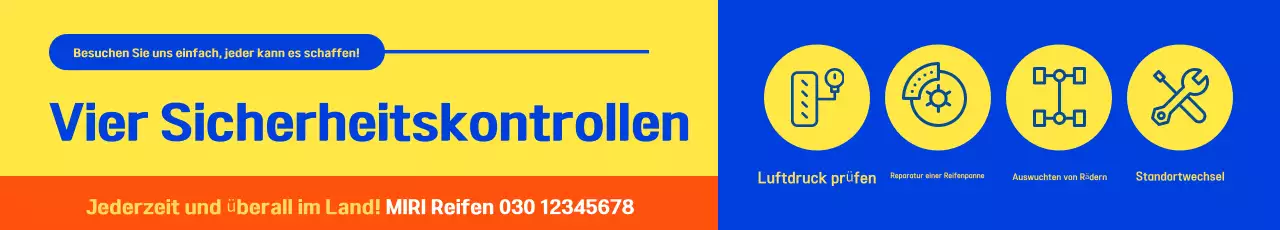 Blaue Moderne Sicherheitscheck-Aktion