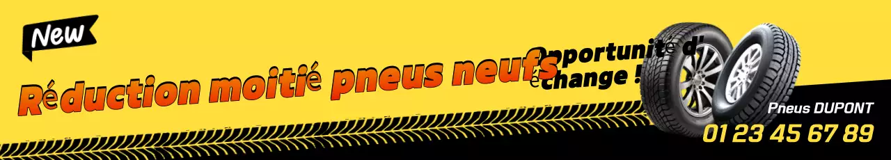 Publicité pour une voiture jaune contrastée