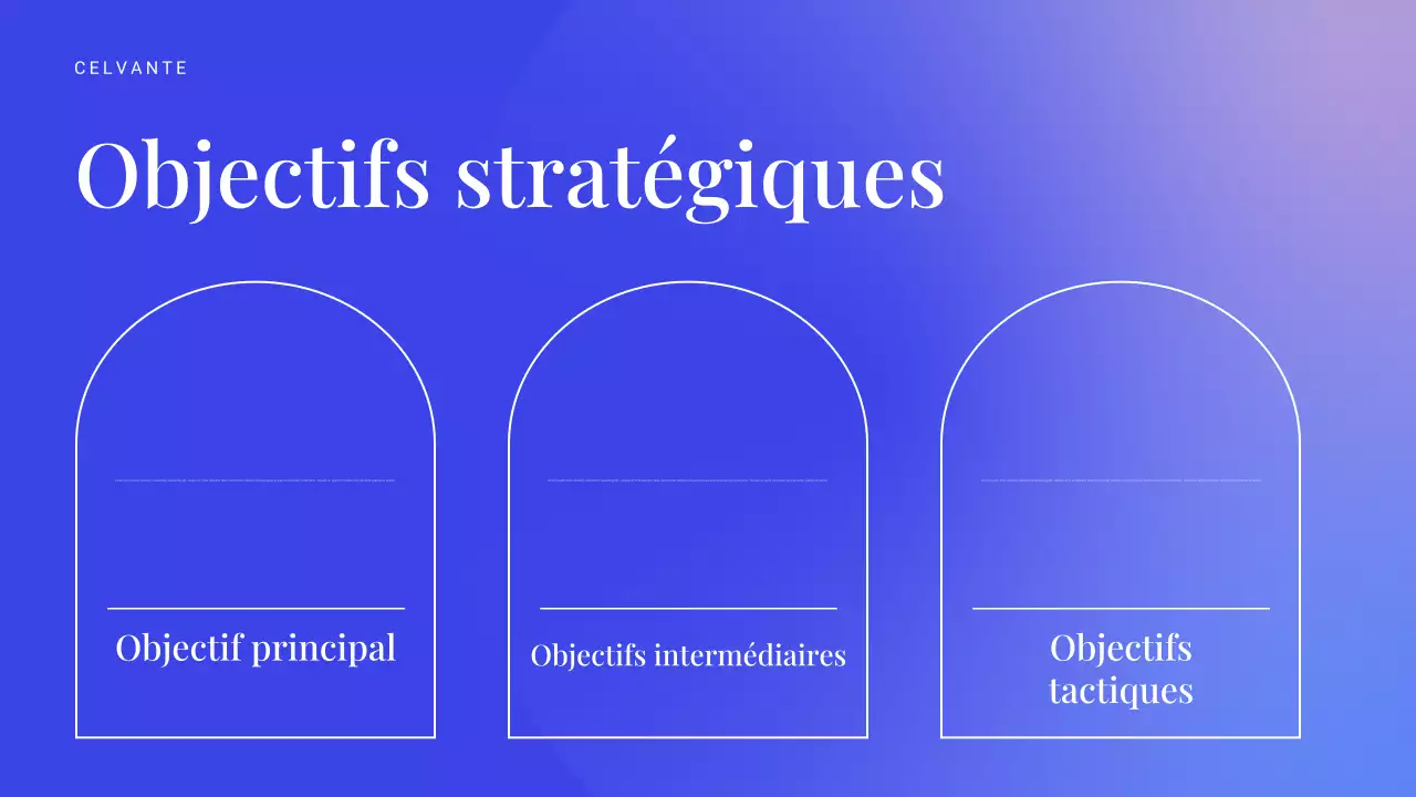 présentation marketing moderne bleue