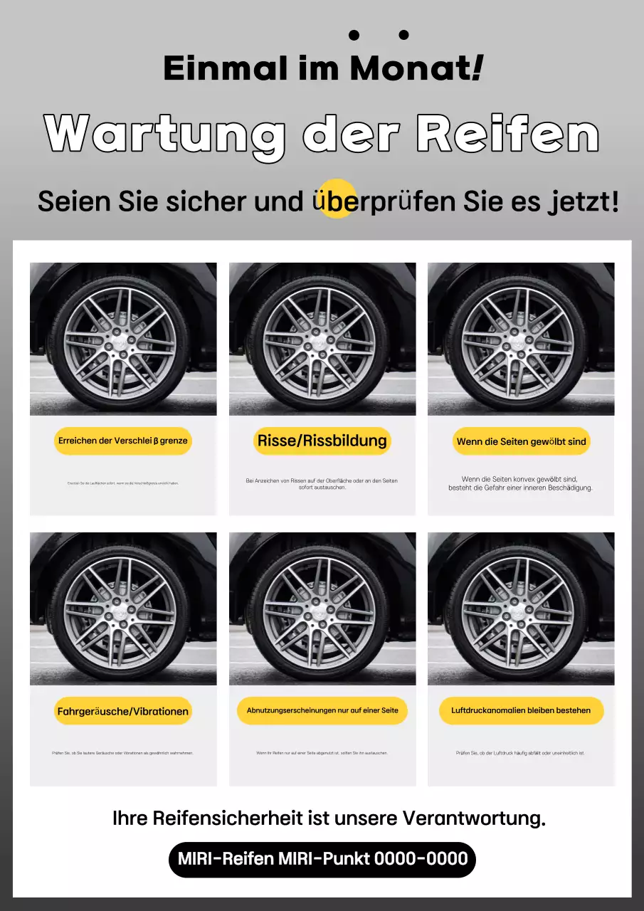 Gray Clean Car Sicherheitskampagne