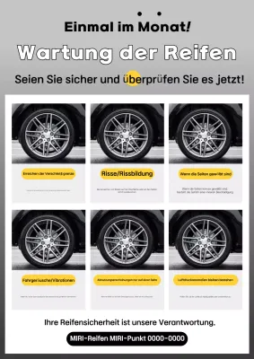 Gray Clean Car Sicherheitskampagne