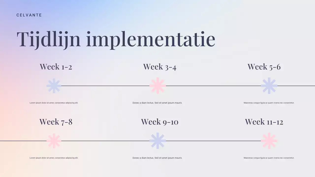 blauwe moderne marketingpresentatie