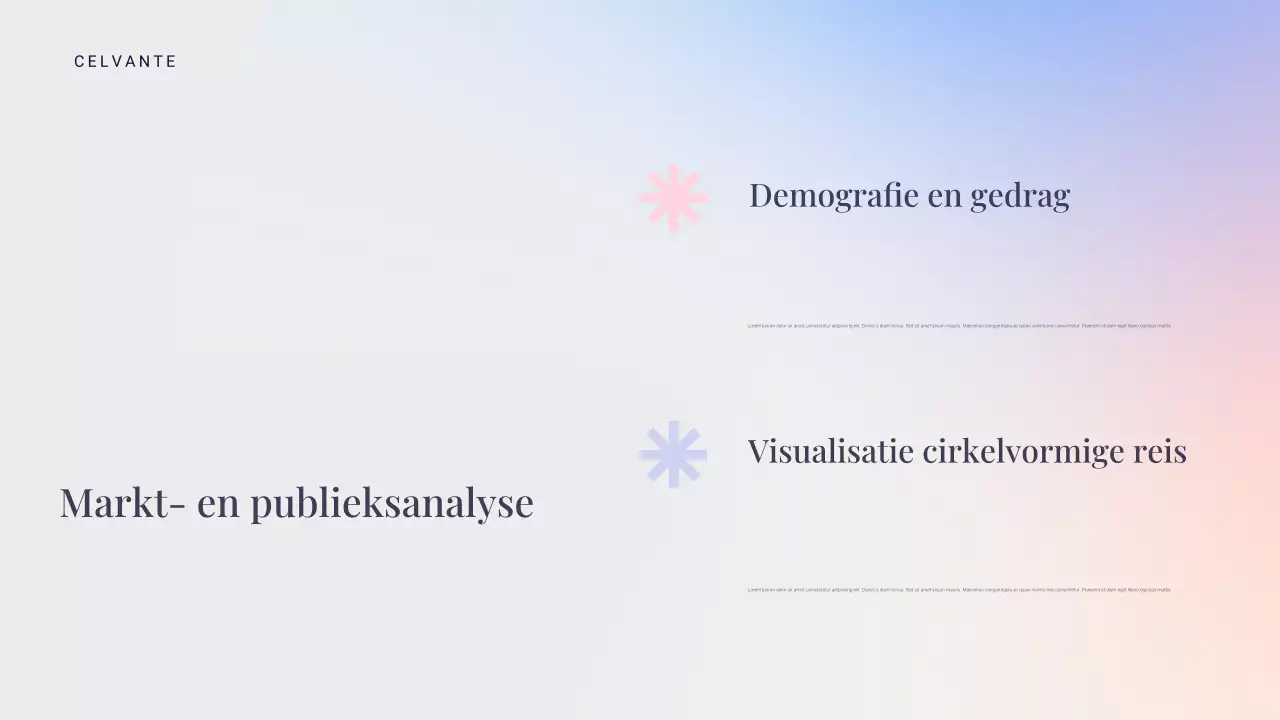 blauwe moderne marketingpresentatie