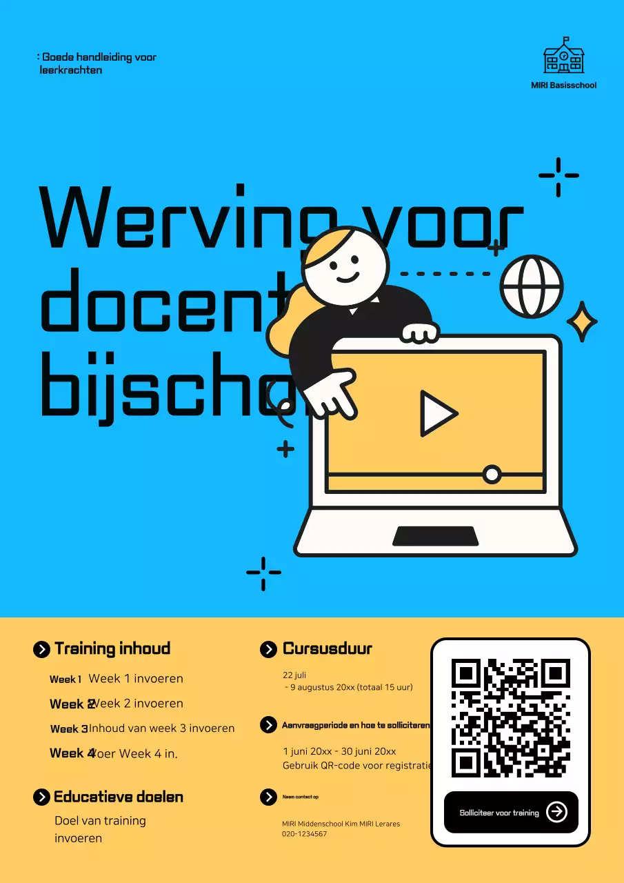 Sky Blue Modern Education Studentenwervingsgids