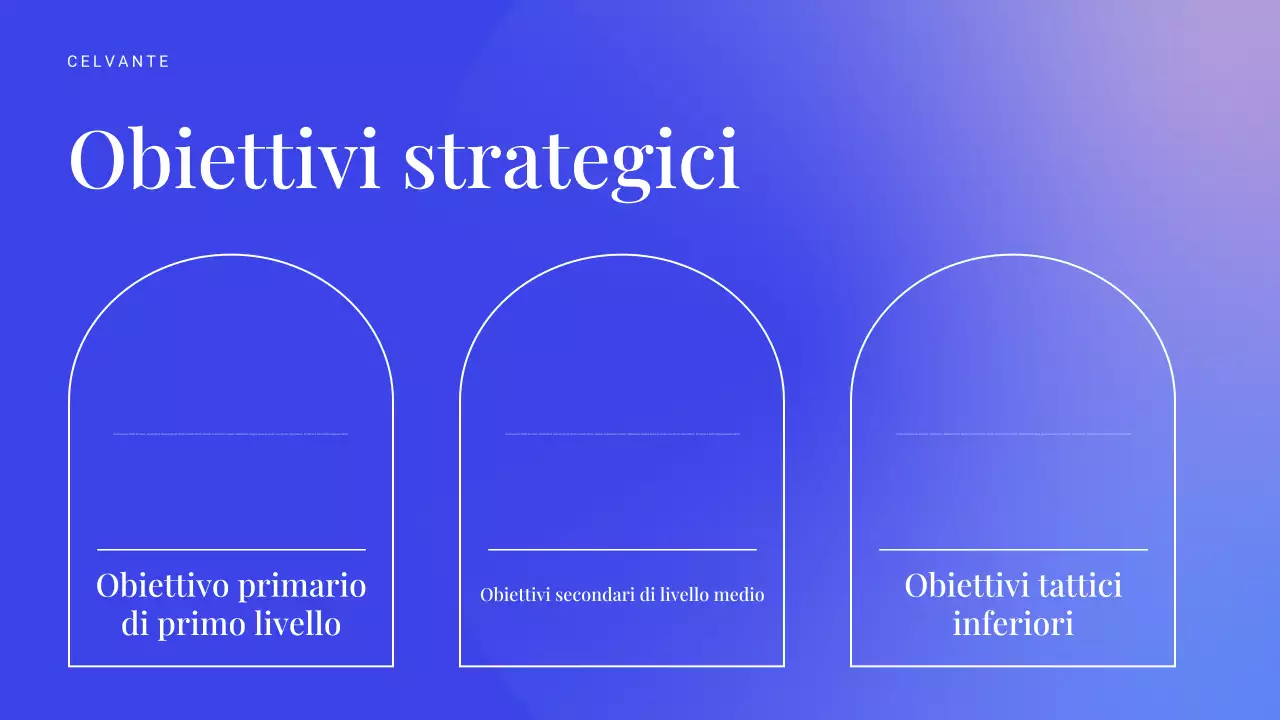 presentazione di marketing moderno blu