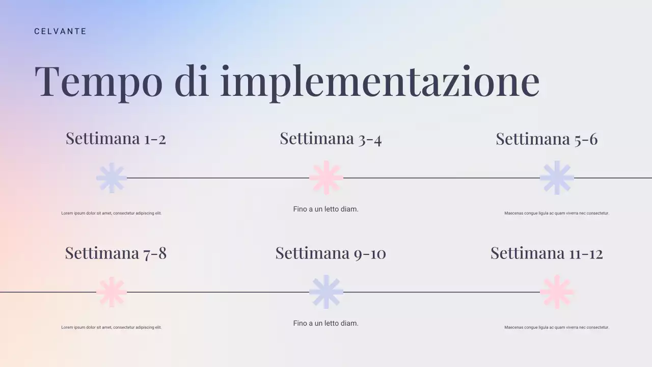 presentazione di marketing moderno blu