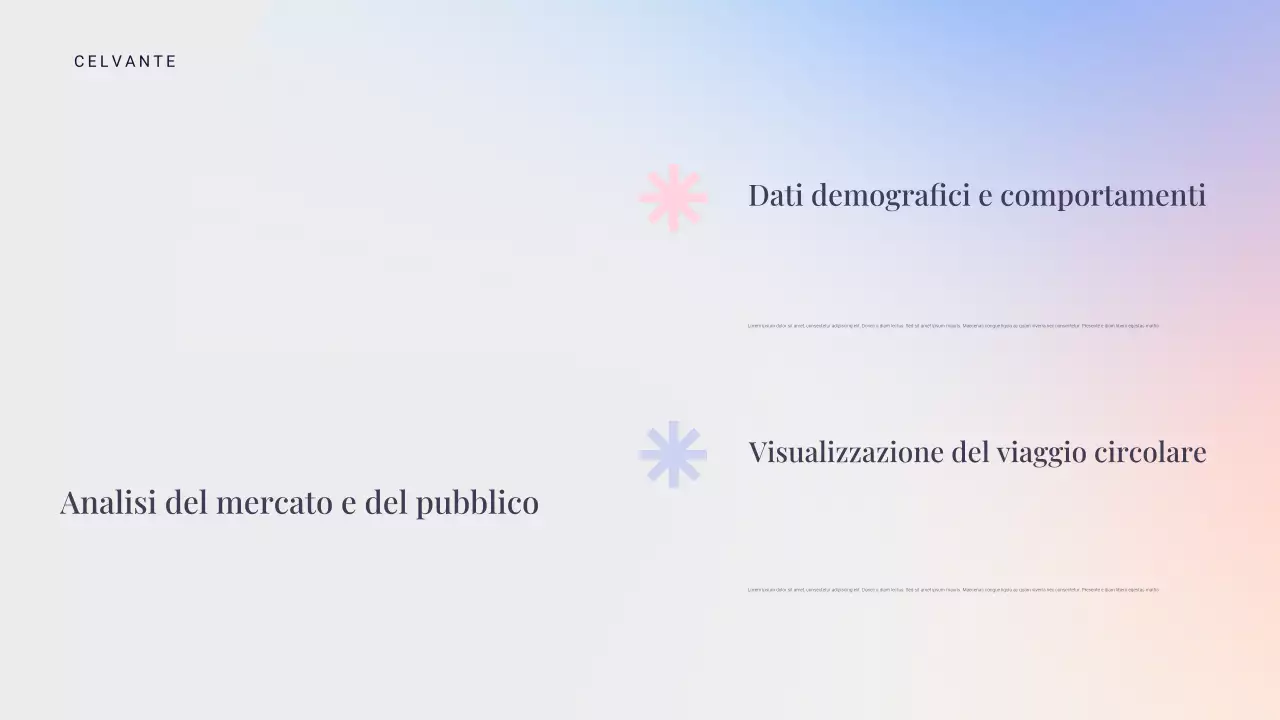 presentazione di marketing moderno blu