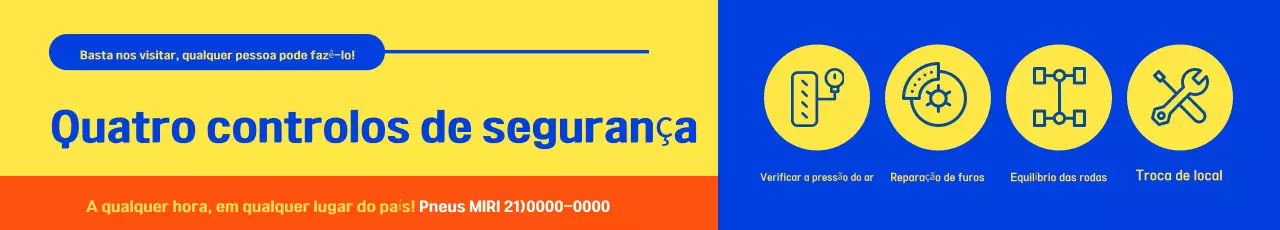 Promoção de Verificação de Segurança Moderna Azul
