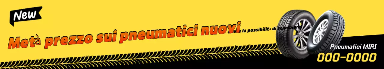 Pubblicità di auto a contrasto giallo