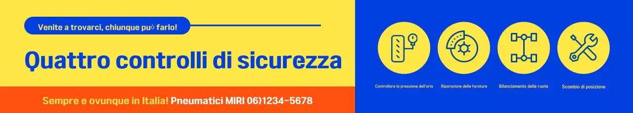 Promozione Blue Modern Safety Check