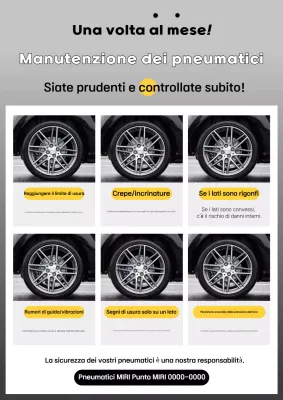 Campagna per la sicurezza delle auto pulite in grigio