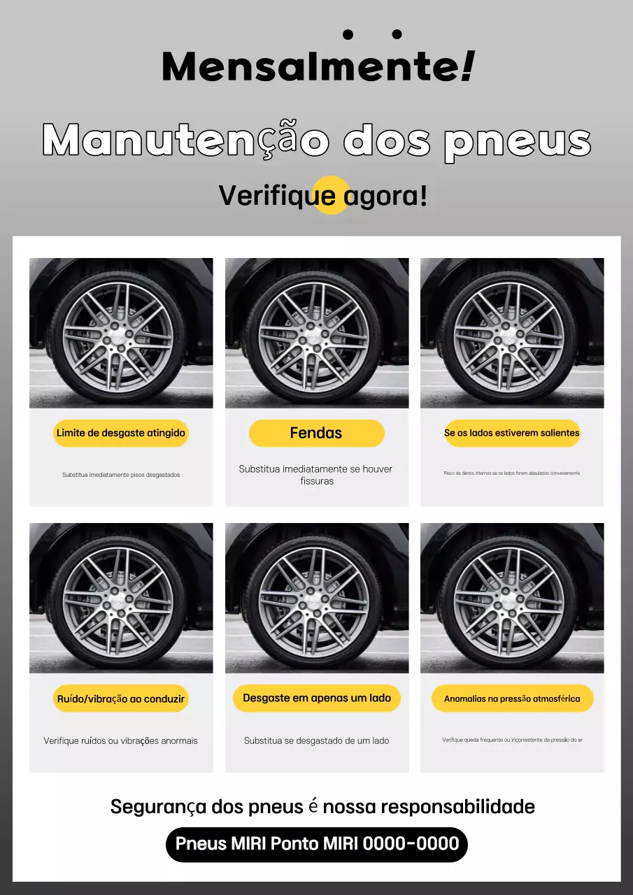 Campanha de Segurança para Carros Limpos Cinza