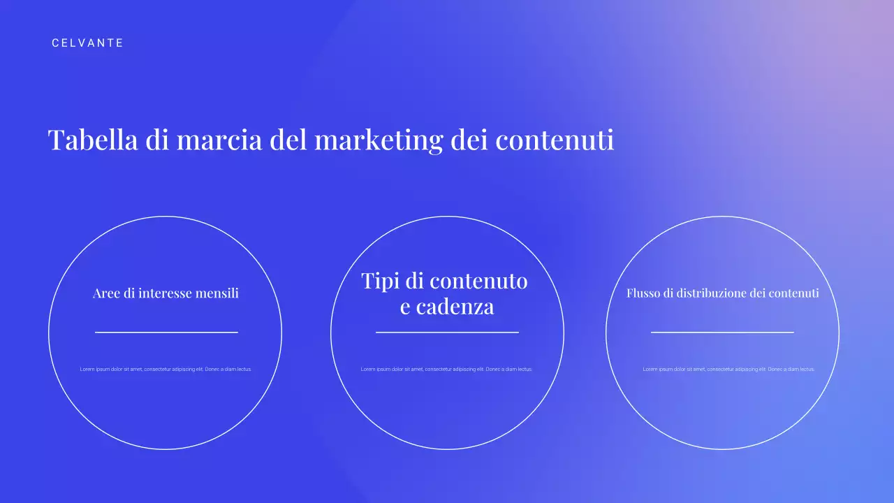 presentazione di marketing moderno blu