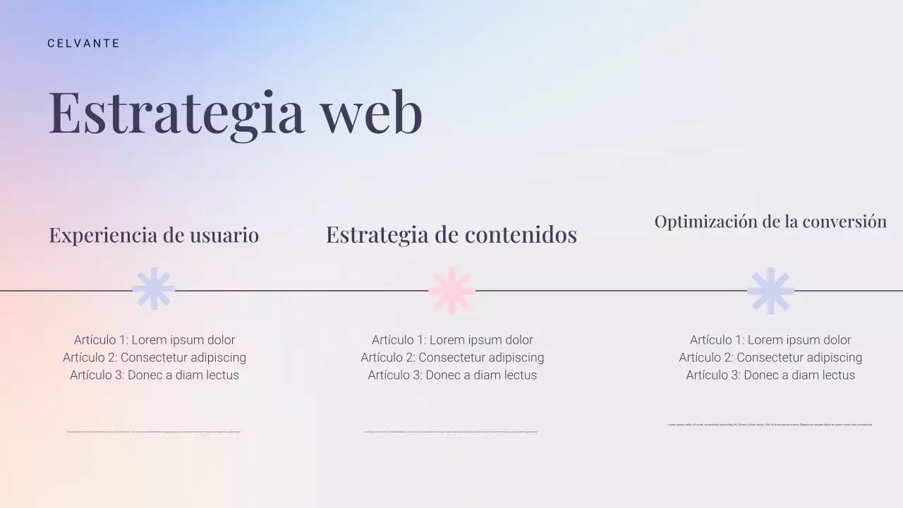 Presentación de marketing moderna azul