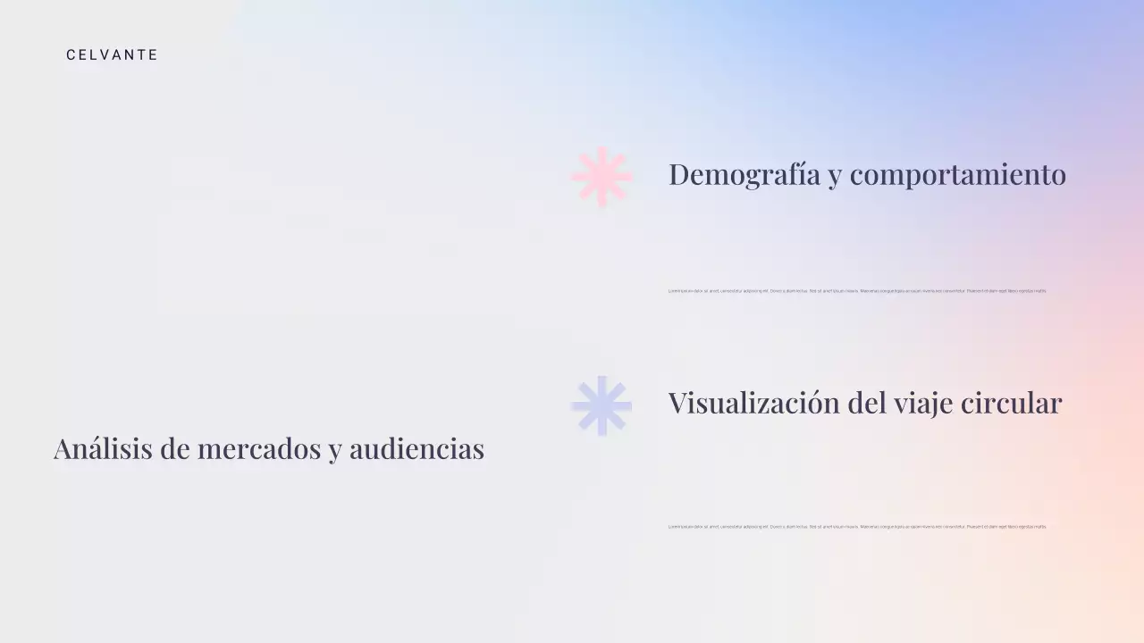 Presentación de marketing moderna azul