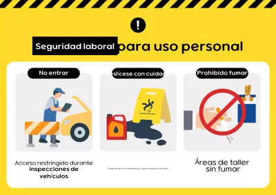 Precaución básica de seguridad amarilla
