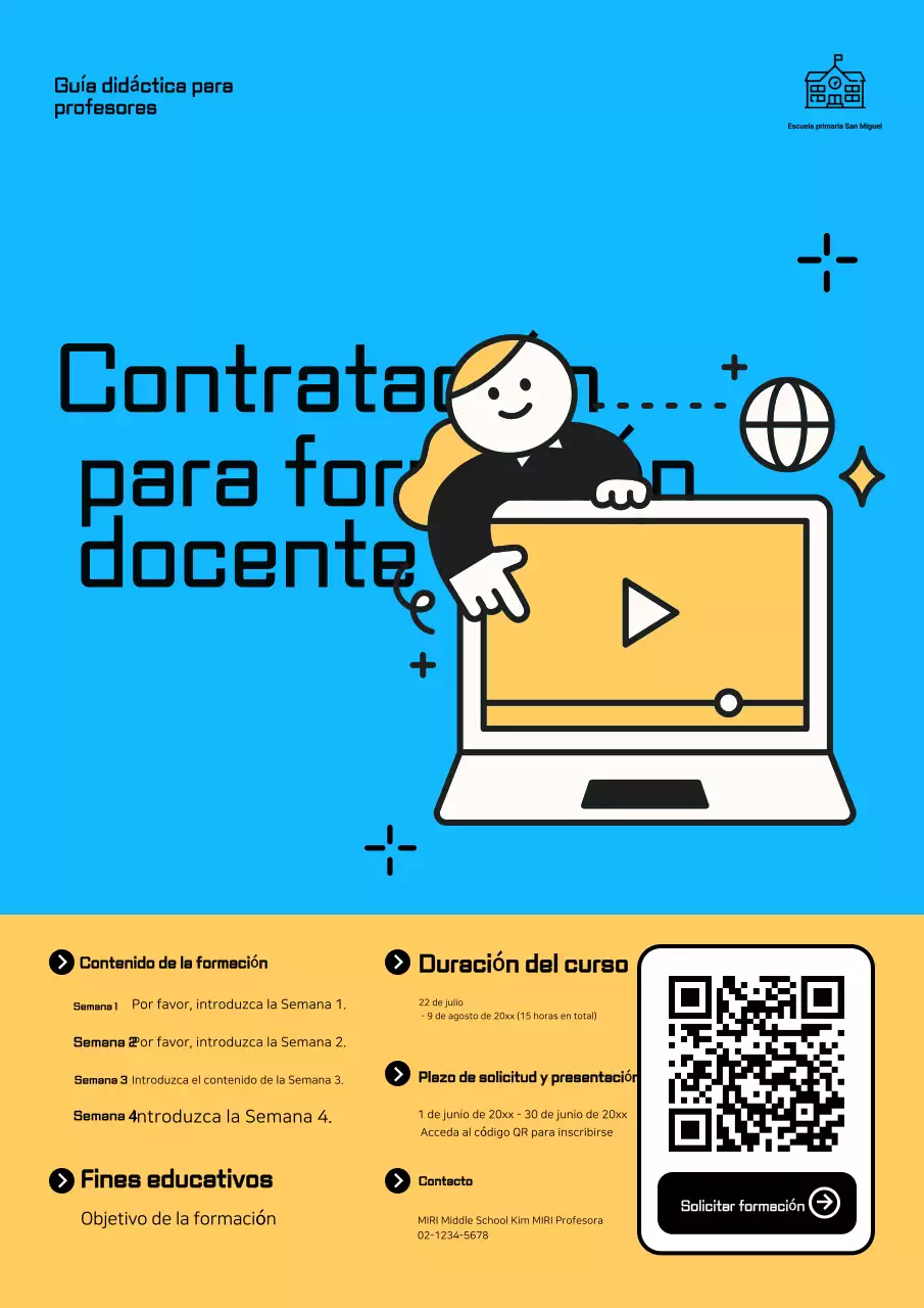 Guía de reclutamiento de estudiantes de Sky Blue Modern Education