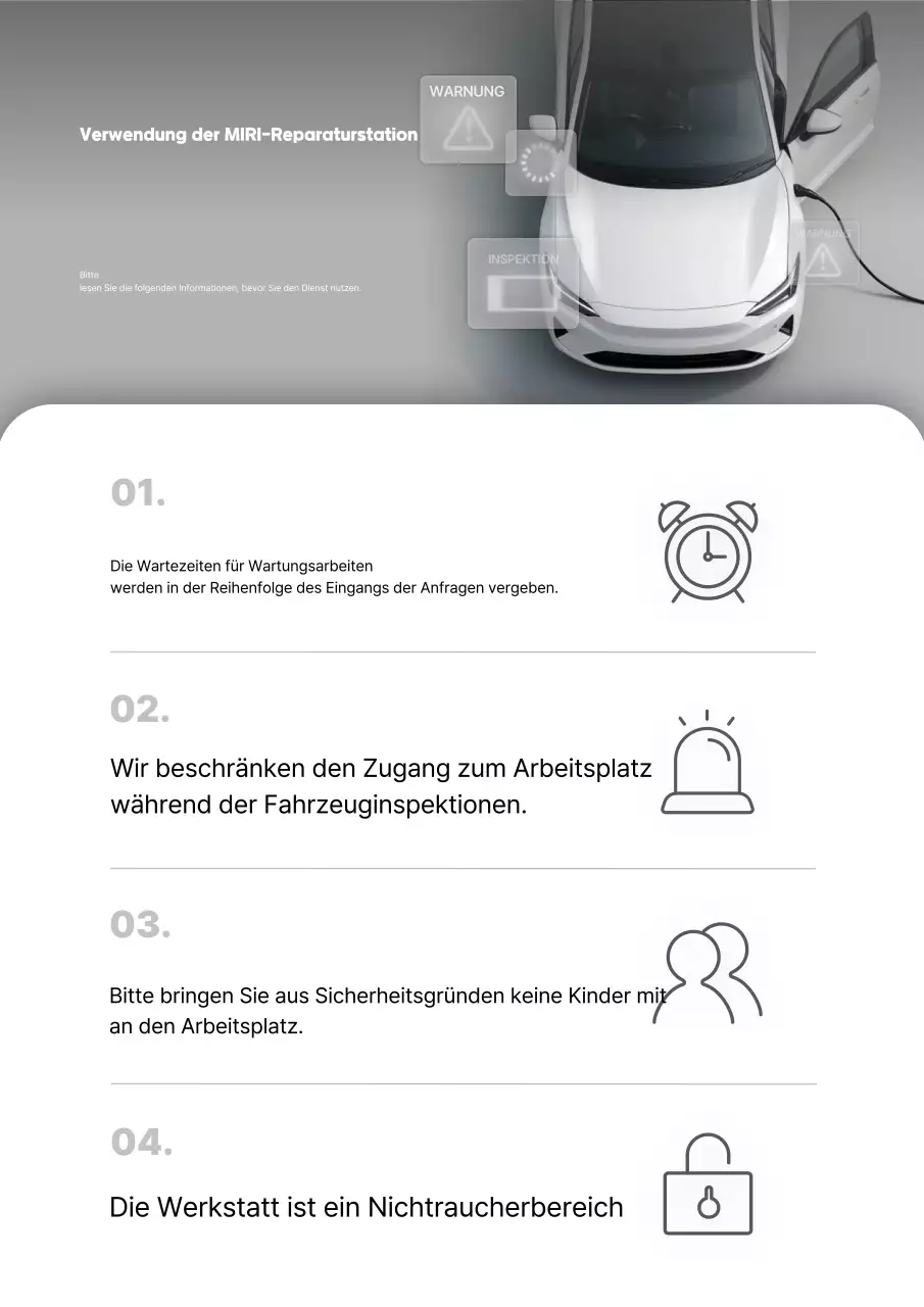 Gray Simple Autowerkstatt-Leitfaden