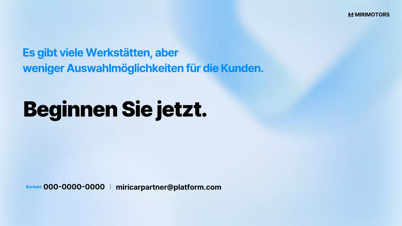 Himmelblauer moderner Autovorschlag