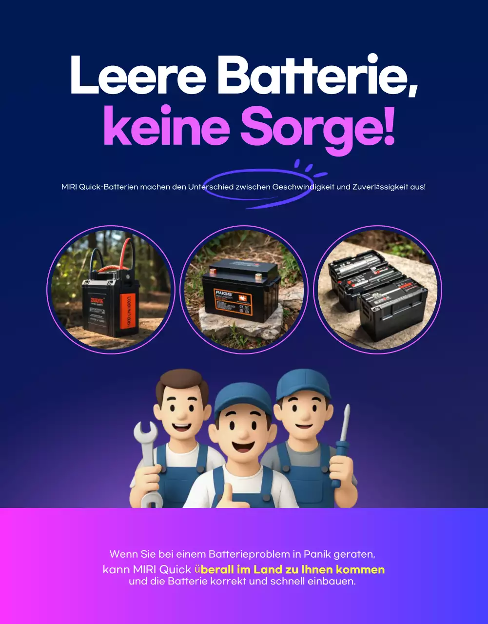 Blaue moderne Autowerbung