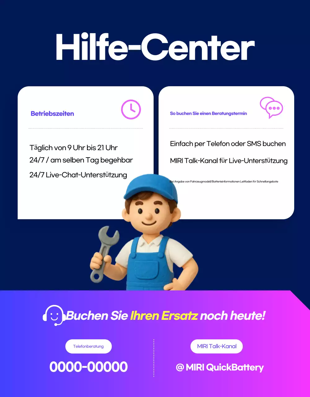 Blaue moderne Autowerbung