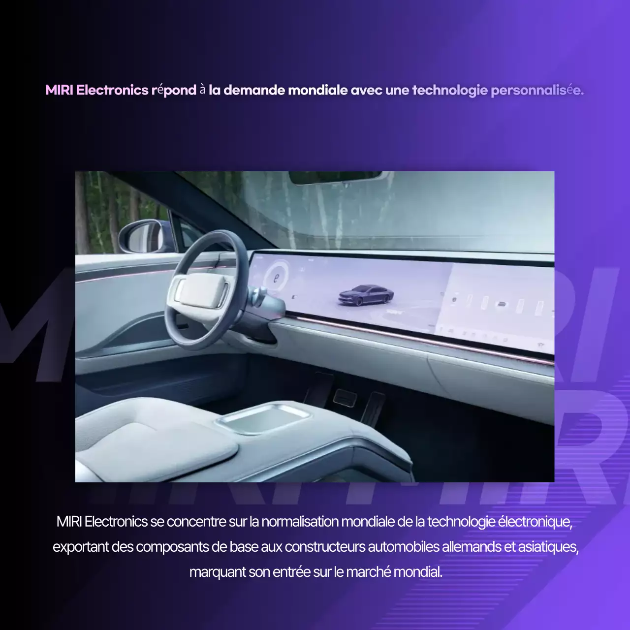 Promotion de la technologie automobile moderne Bora