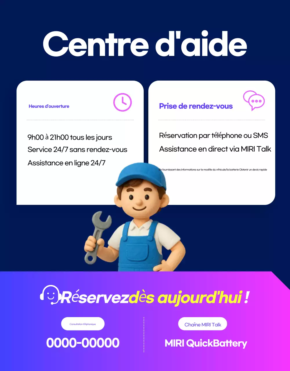 Publicité pour une voiture bleue moderne