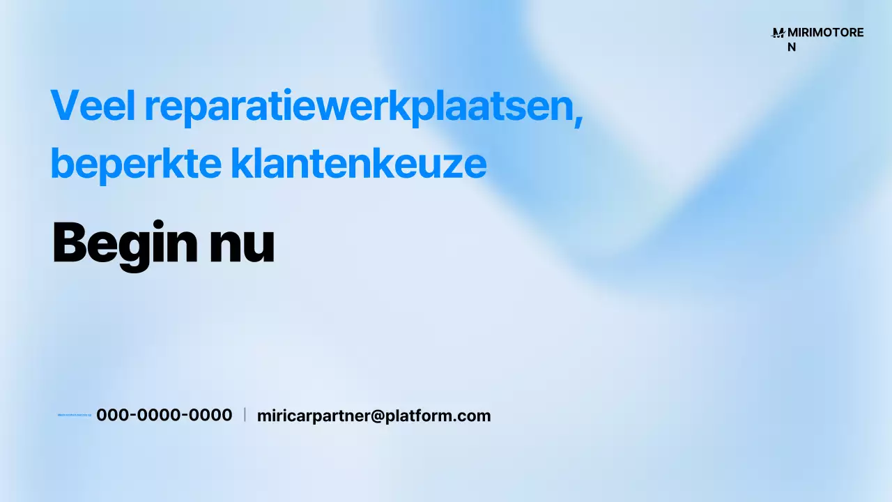 Hemelsblauwe moderne autovoorstel