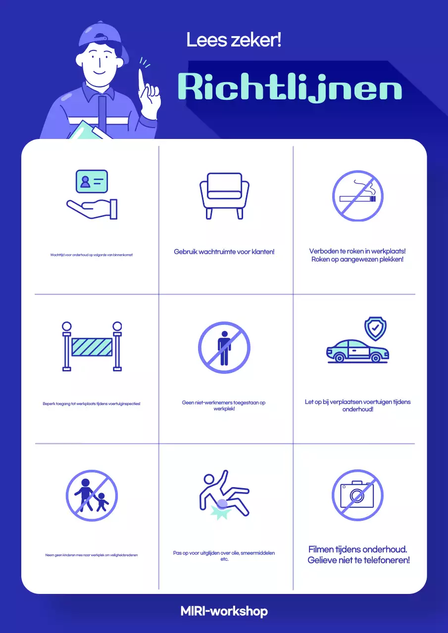 Blue Clean Veiligheidsrichtlijnen