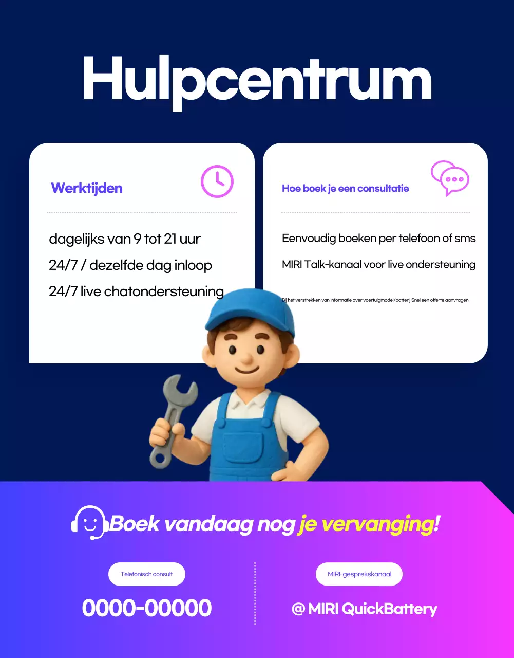 Blauwe moderne auto-advertentie