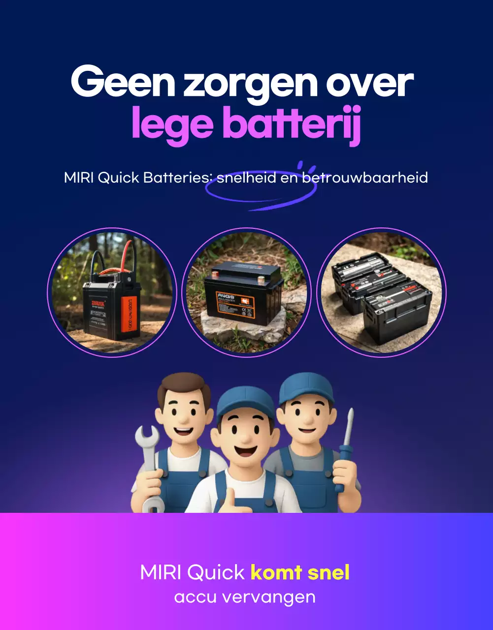 Blauwe moderne auto-advertentie