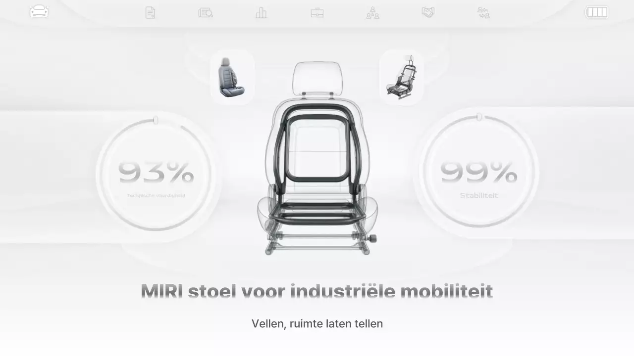 Promotie van grijs modern technisch product