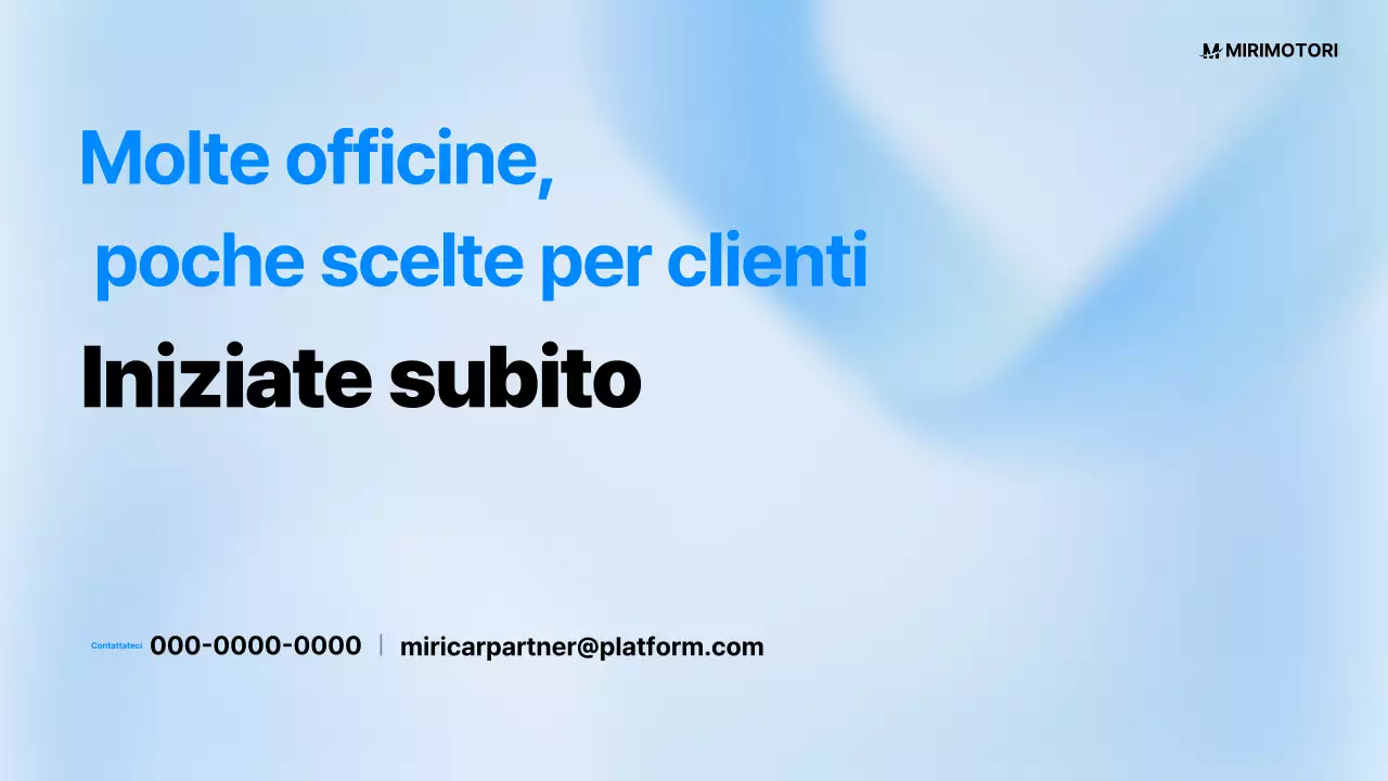 Proposta di auto moderna blu cielo