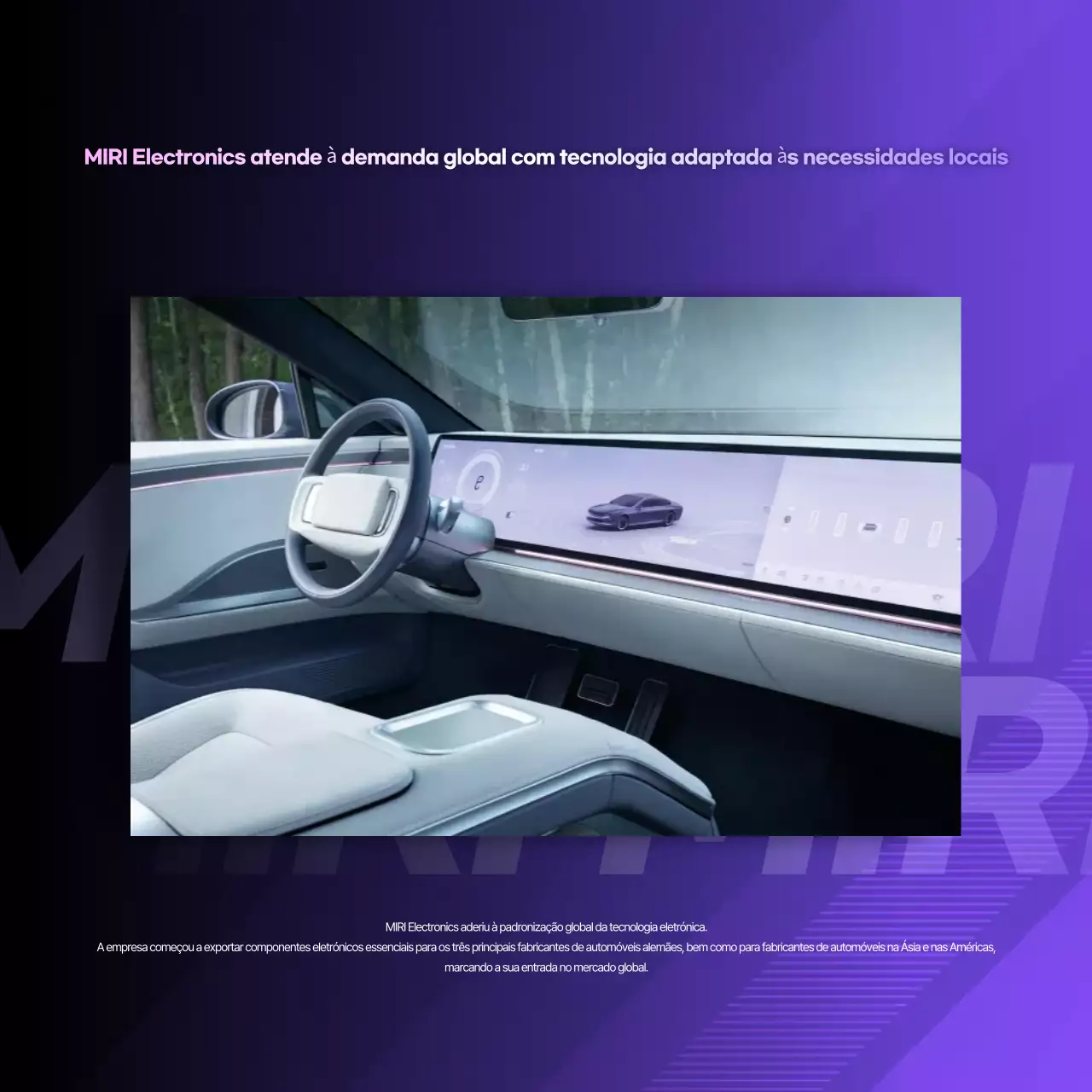 Promoção da Tecnologia Automotiva Moderna Bora