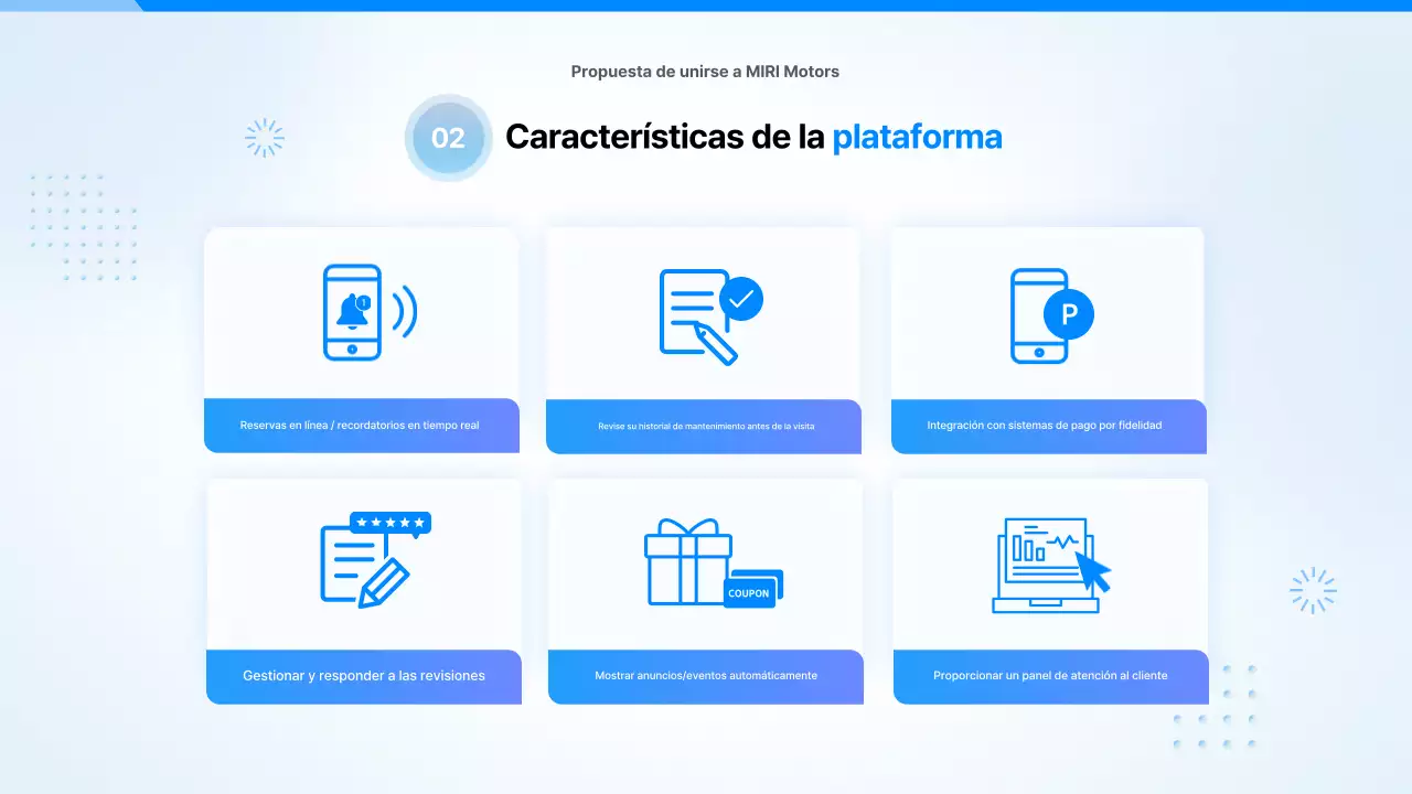 Propuesta de coche moderno en color azul cielo