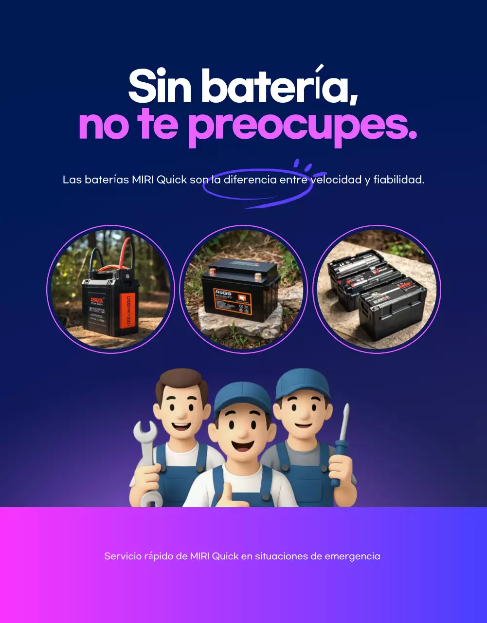 Anuncio de coche moderno azul