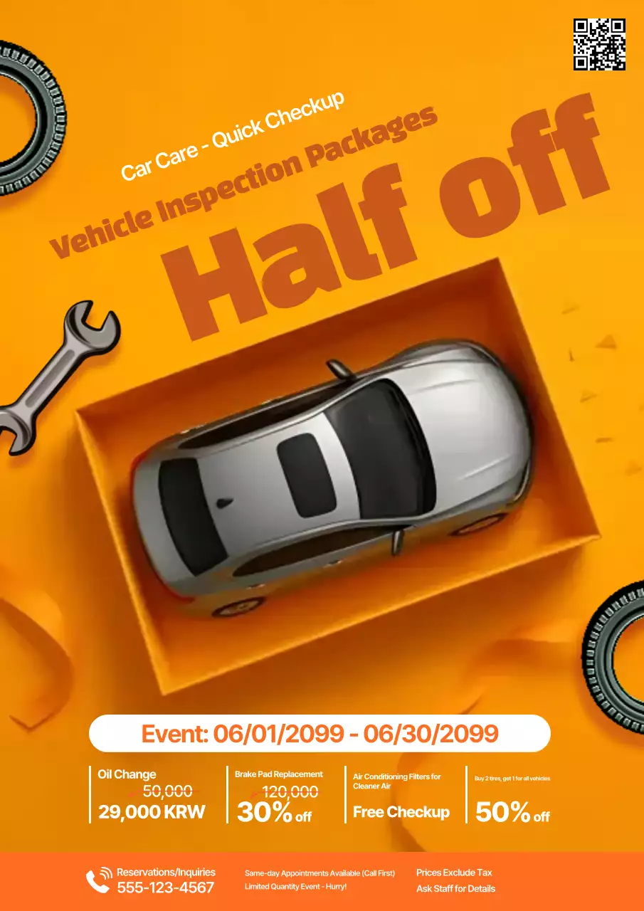 Sự kiện giảm giá chăm sóc xe hơi hiện đại Orange