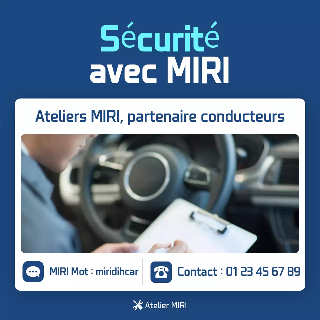 Guide d'inspection des voitures modernes bleues