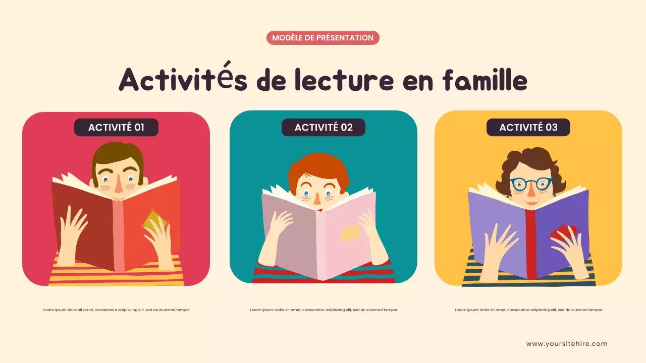 Présentation illustrée sur l'enseignement à domicile en jaune