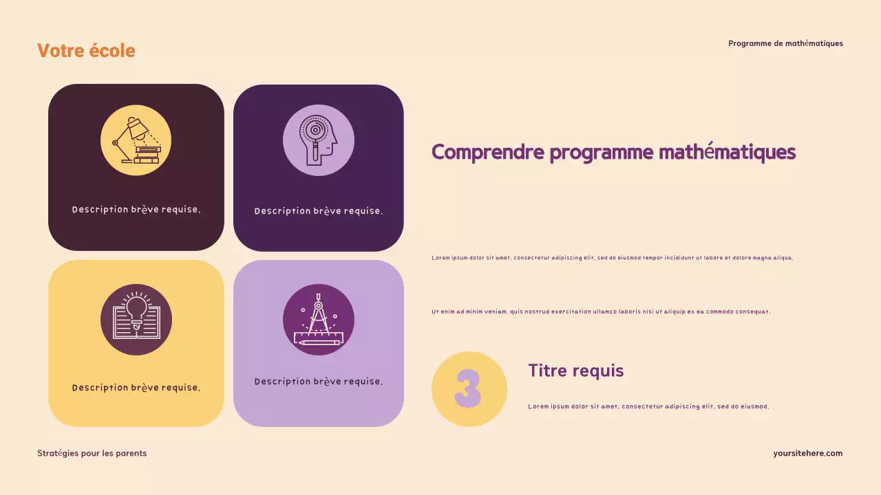 Présentation sur la compréhension et le soutien des mathématiques à la maison