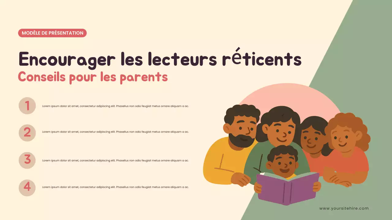 Présentation illustrée sur l'enseignement à domicile en jaune