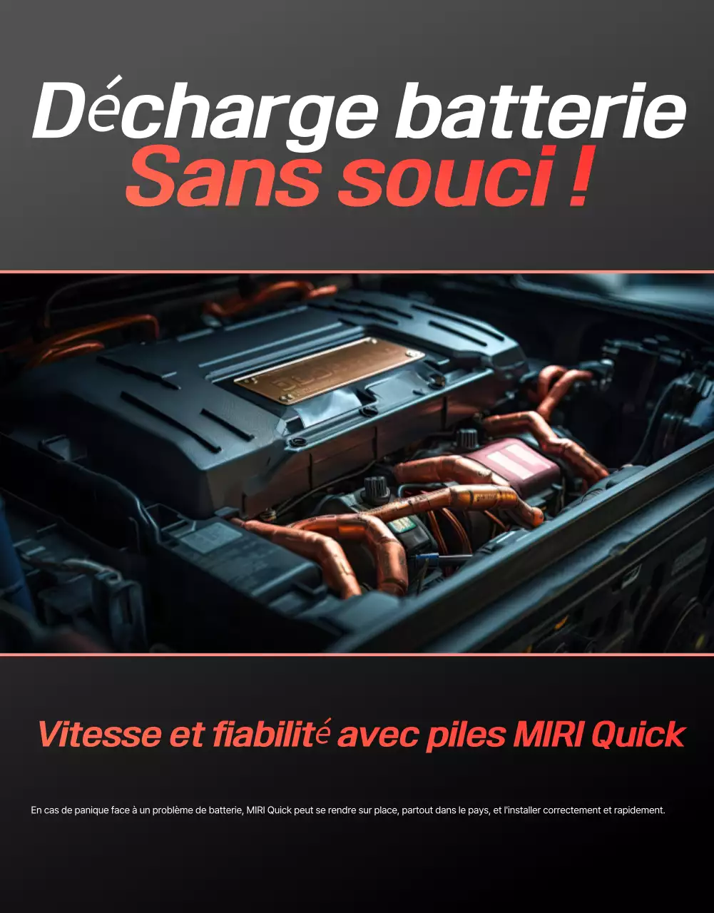publicité pour une voiture moderne rouge