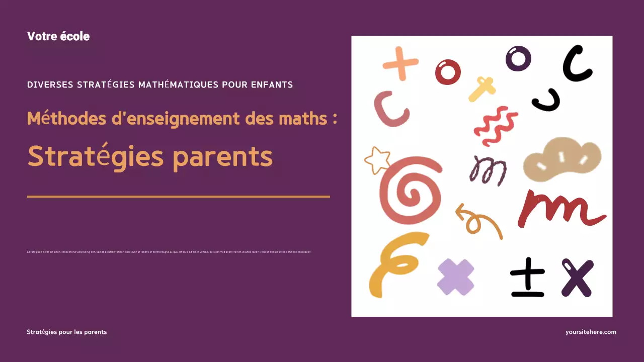 Présentation sur la compréhension et le soutien des mathématiques à la maison